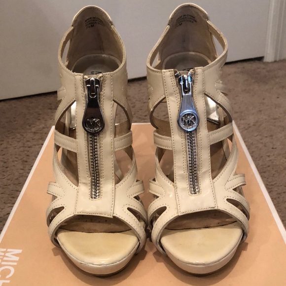 Worn Michael kors shimmer zip front heels - Picture 5 of 7